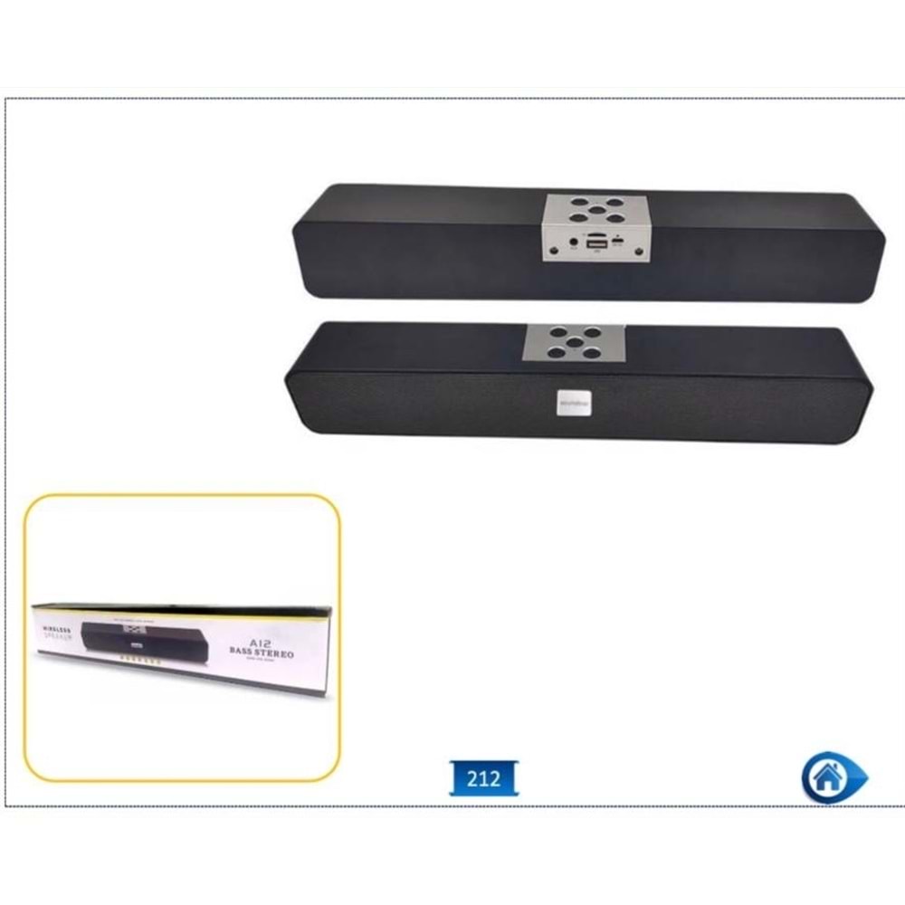 A12 BT/FM/USB BASS SPEAKER İNCE UZUN