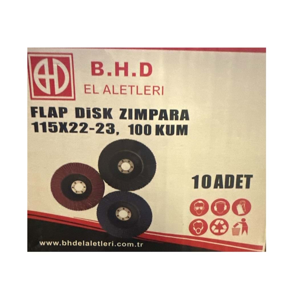 BHD FLAP DISK ZIMPARA 100 KUM (115*22-23)
