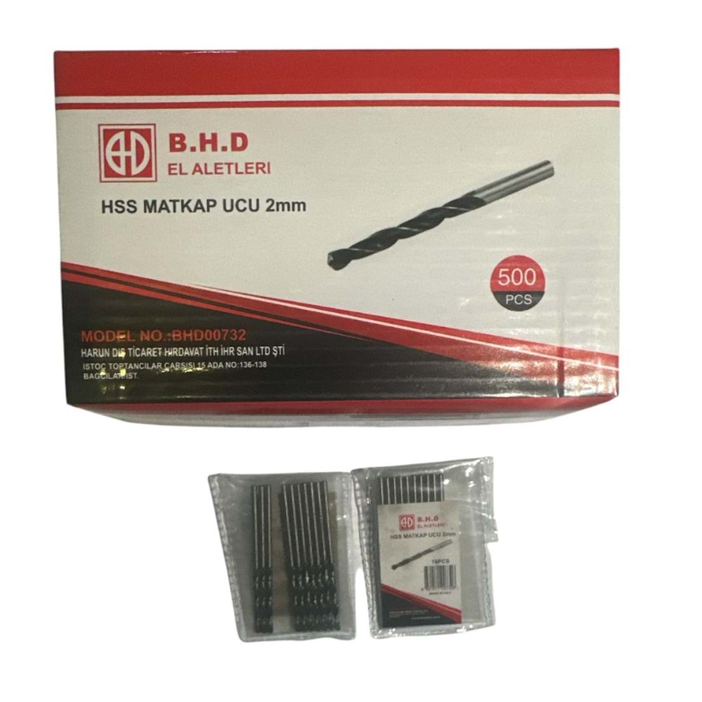 BHD 2 MM HSS UÇ