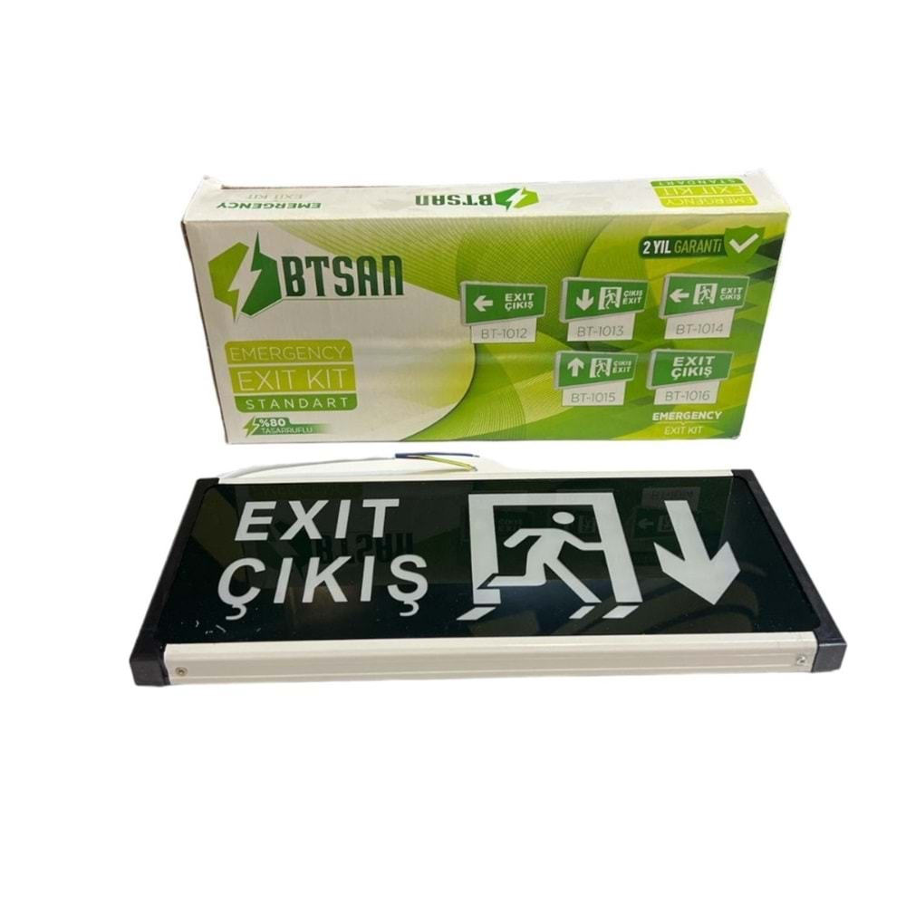 BTSAN EXİT ÇIKIŞ TABELASI AŞAĞI