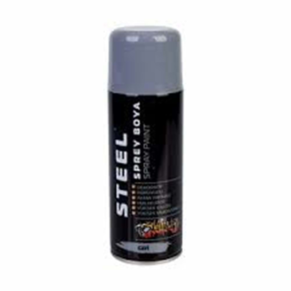 STEEL SPREY METALİK GRİ 400ML BOYA (48)