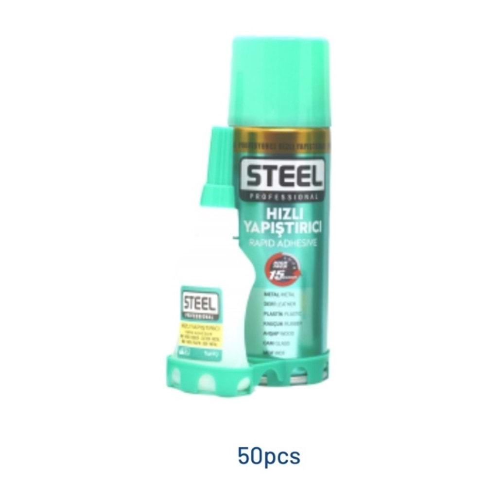 STEEL HIZLI YAPIŞTIRICI SETİ 200 ML (50)