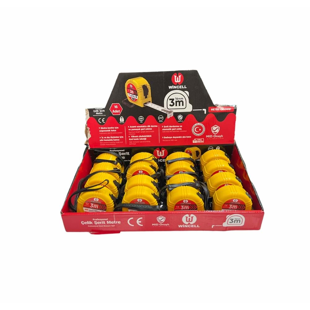 WİNCELL ŞERİT METRE 3*16 MT (96)