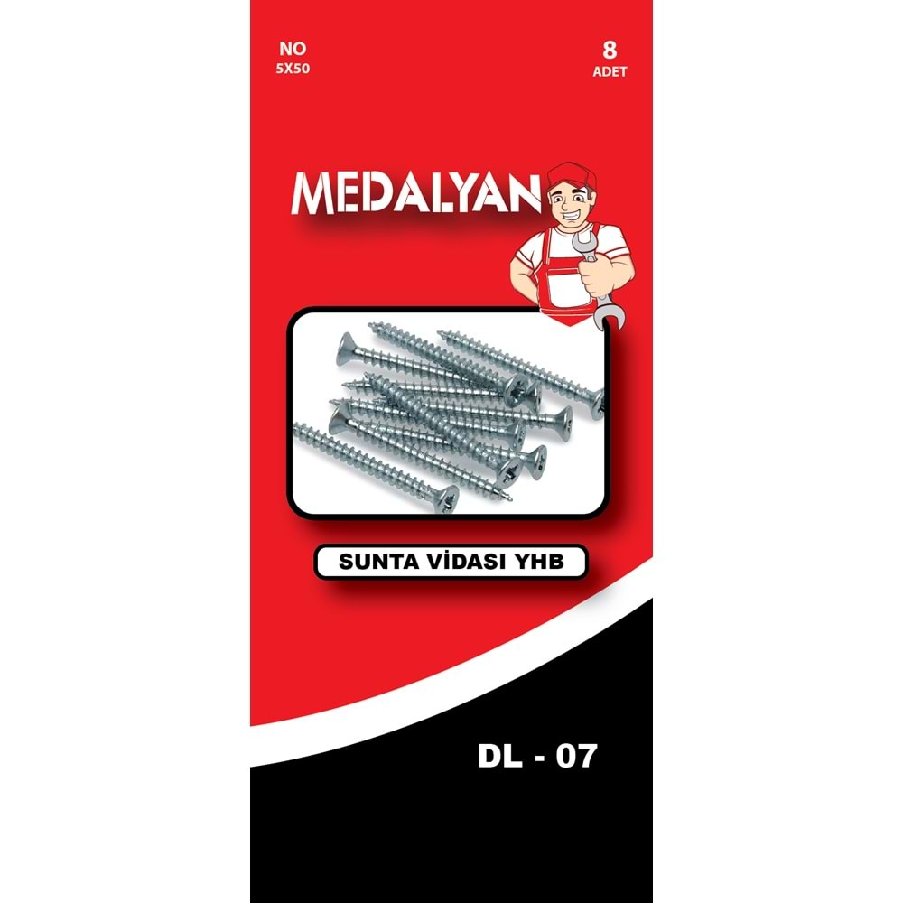 MEDALYAN 5*50 SUNTA VİDASI