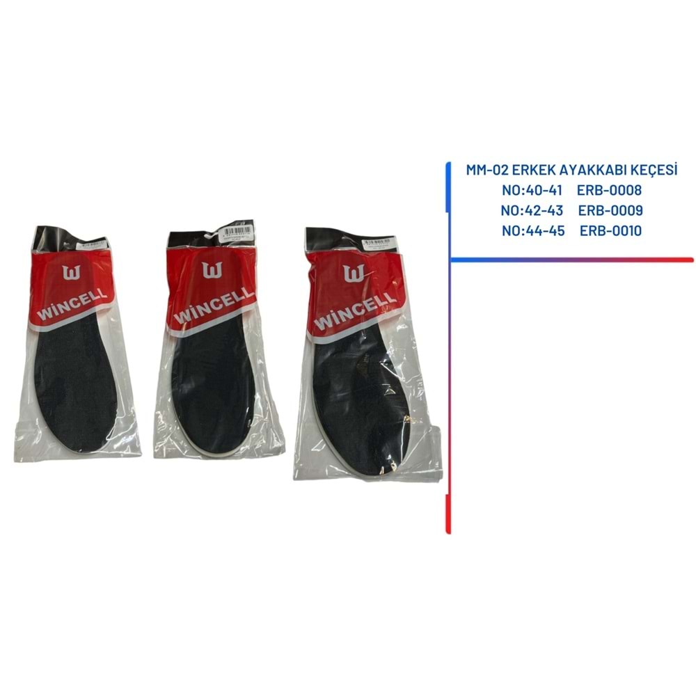 MM-02 ERKEK AYAKKABI KEÇESİ NO:40-41