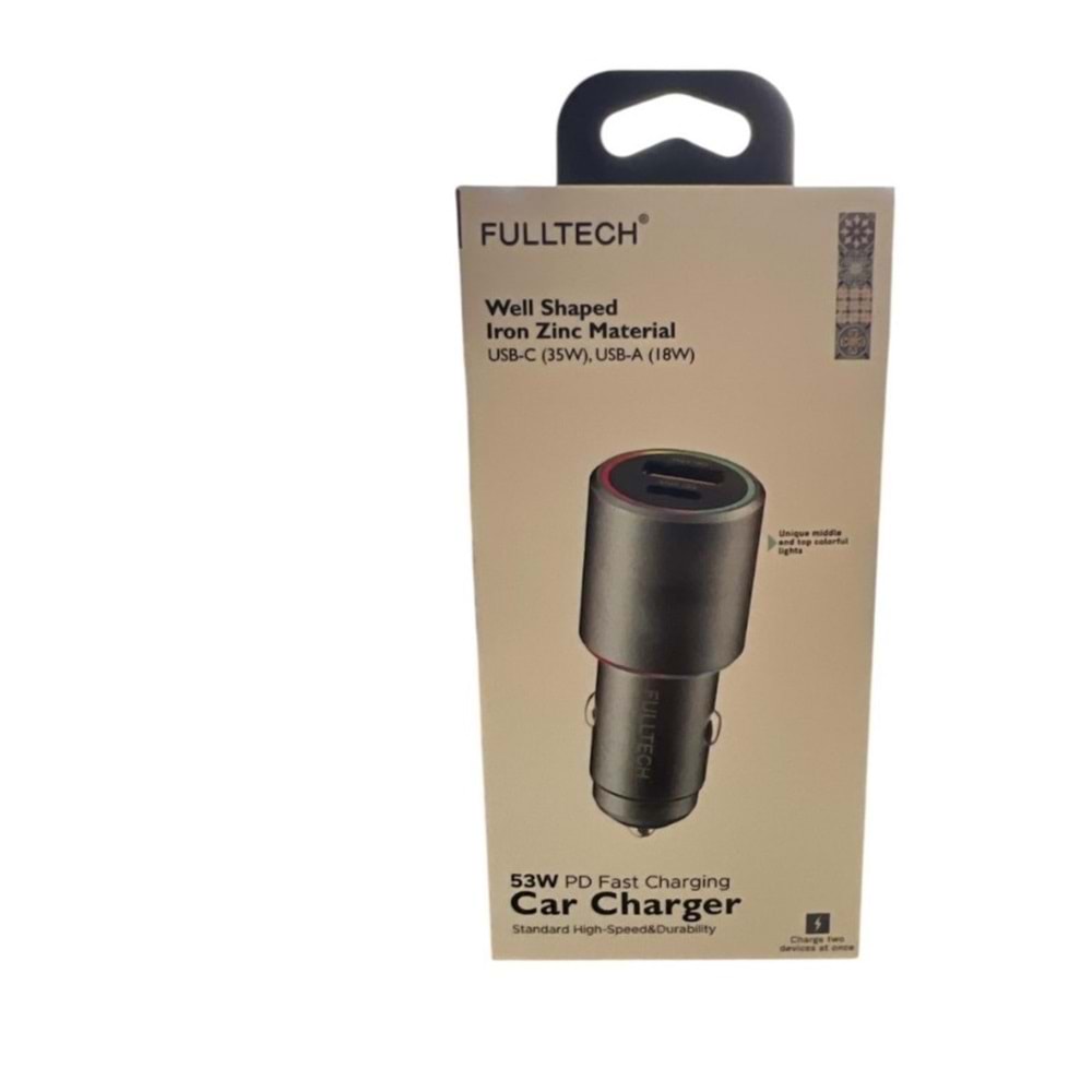 FULLTECH 53W USB-C+A OTO ŞARJ