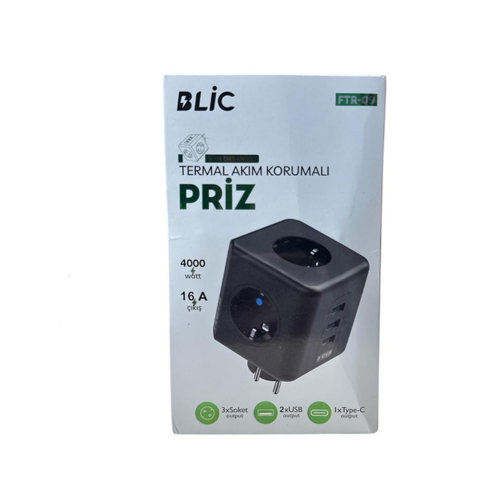 BLİC TERMAL AKIM KORUMALI PRİZ