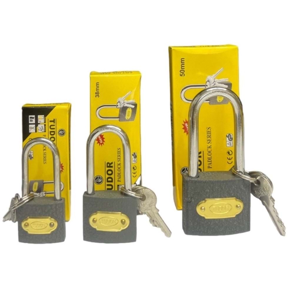 TUDOR 32 MM GRİ ASMA KİLİT