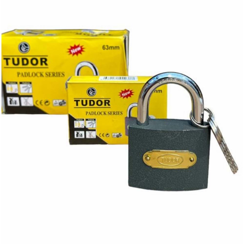 TUDOR 63 MM GRİ ASMA KİLİT
