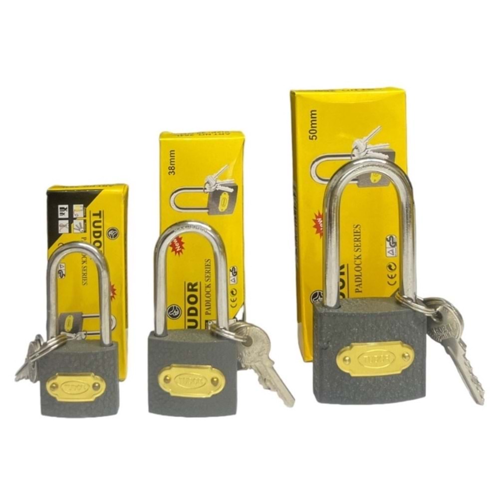 TUDOR ASMA KİLİT GRİ UZUN 50MM