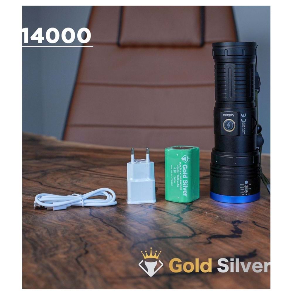 GOLD SILVER 40W ŞARJLI EL FENERİ