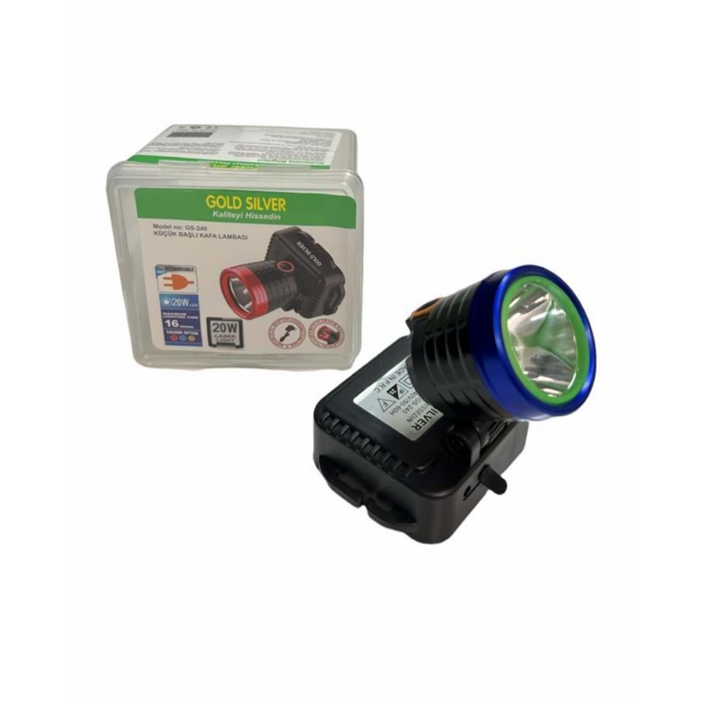 GOLD SILVER KAFA FENERİ 20W(120)