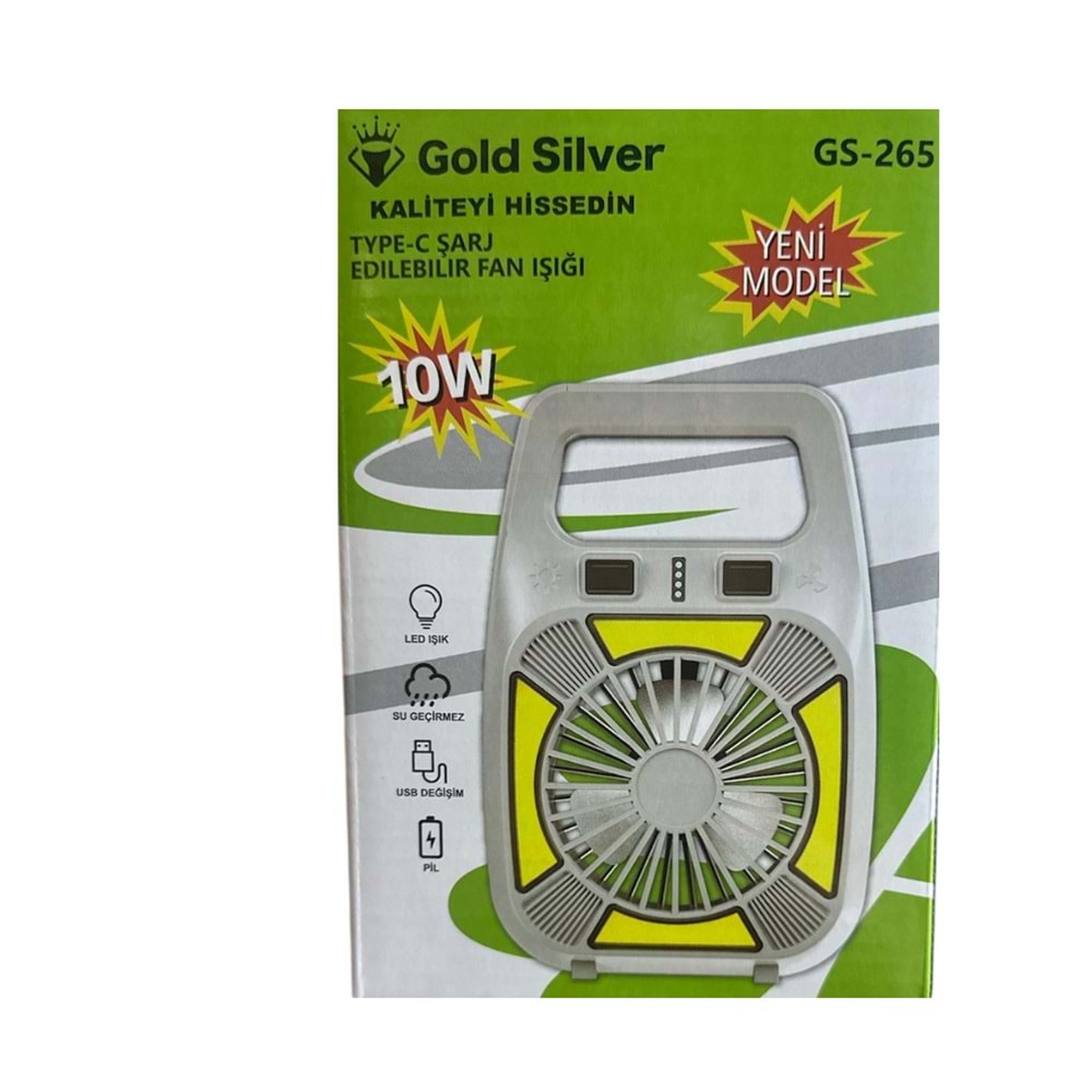 GOLD SILVER ŞARJLI FENER+FAN