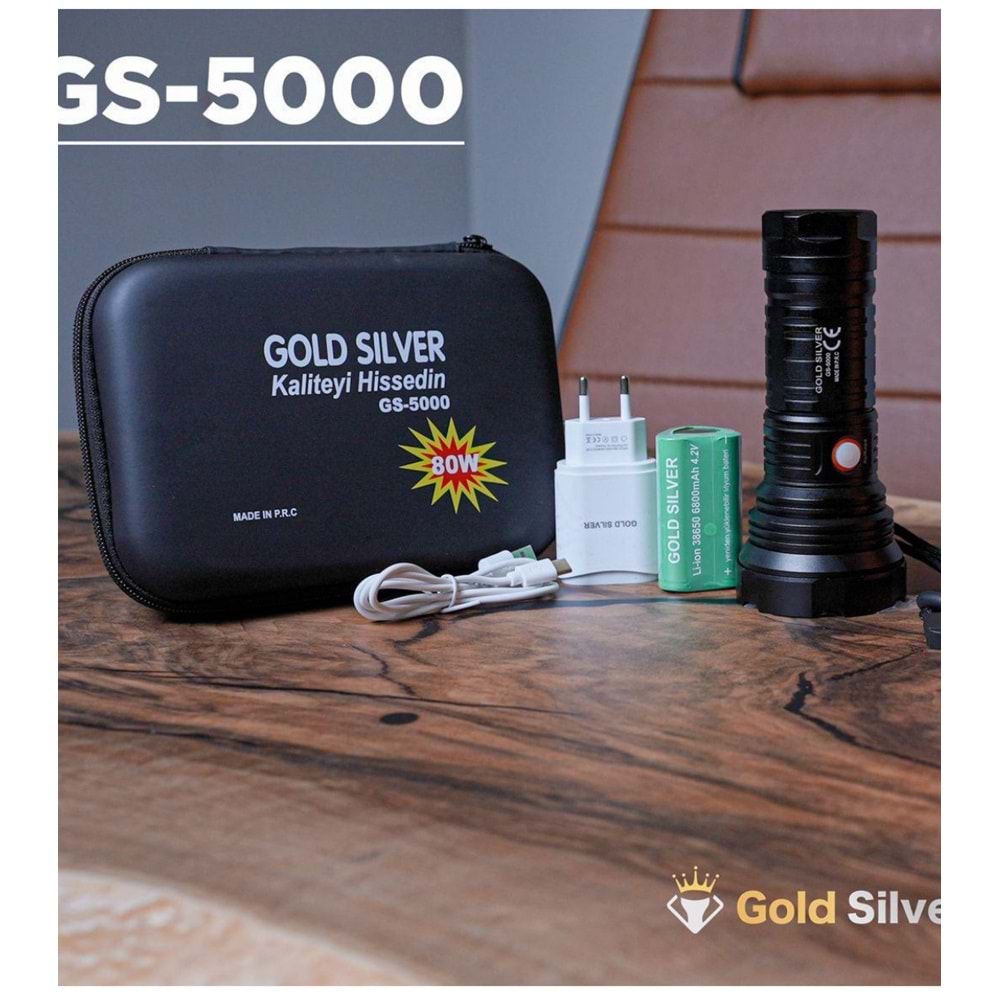 GOLD SILVER 80W ZUMLU ALÜMİNYUM FENER