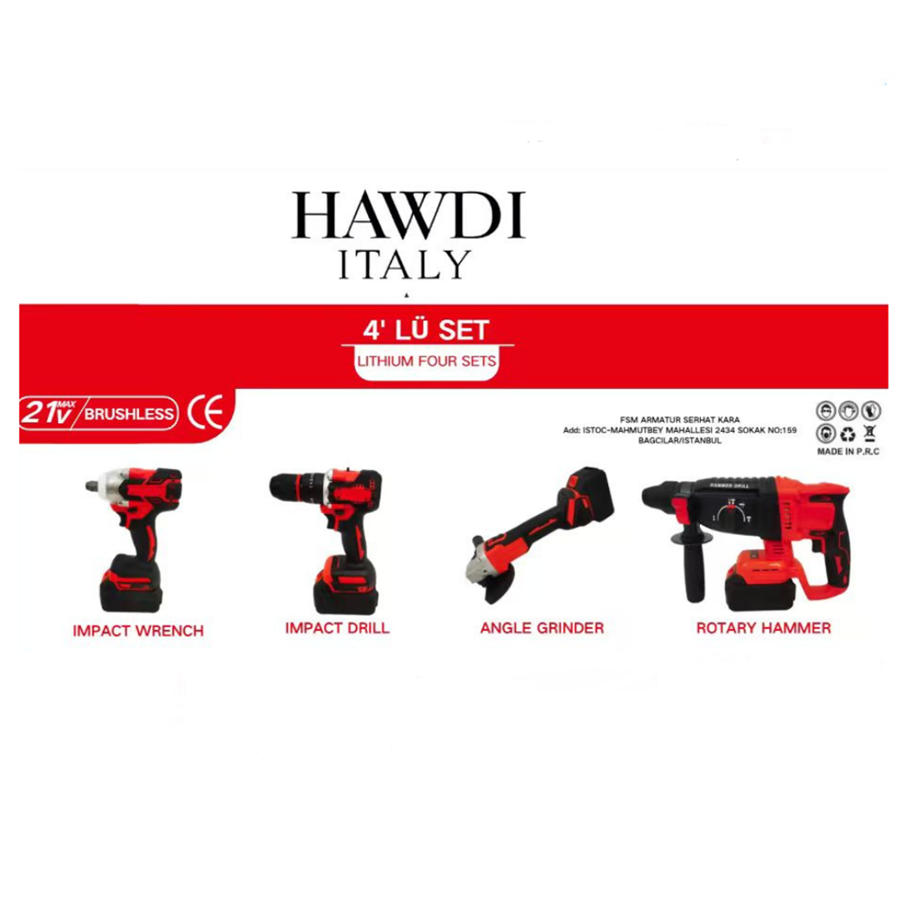 HAWDI 4 LÜ SET