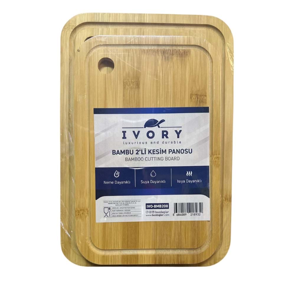 IVORY BAMBU İKİLİ KESİM PANOSU 24*
