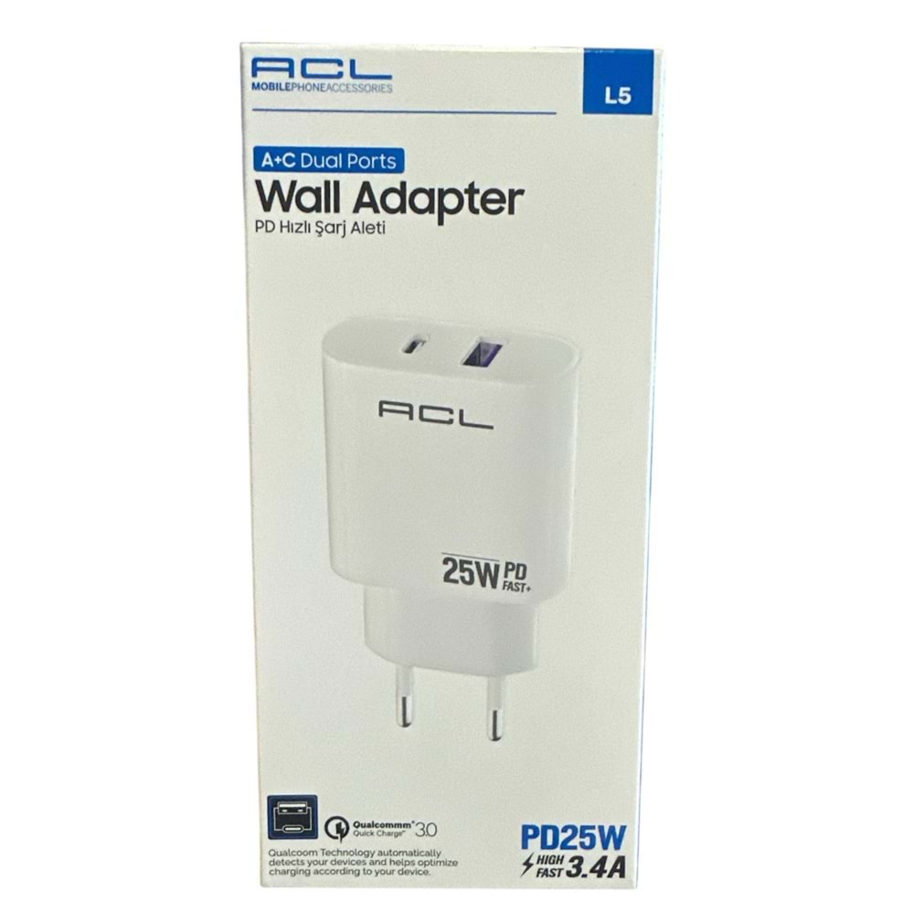 ACL A+C 25W ŞARJ BAŞLIK