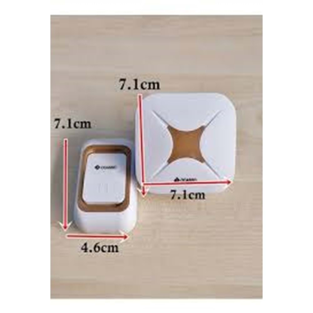 OCASSO FİŞLİ ELEKTRİKLİ KABLOSUZ KAPI ZİLİ