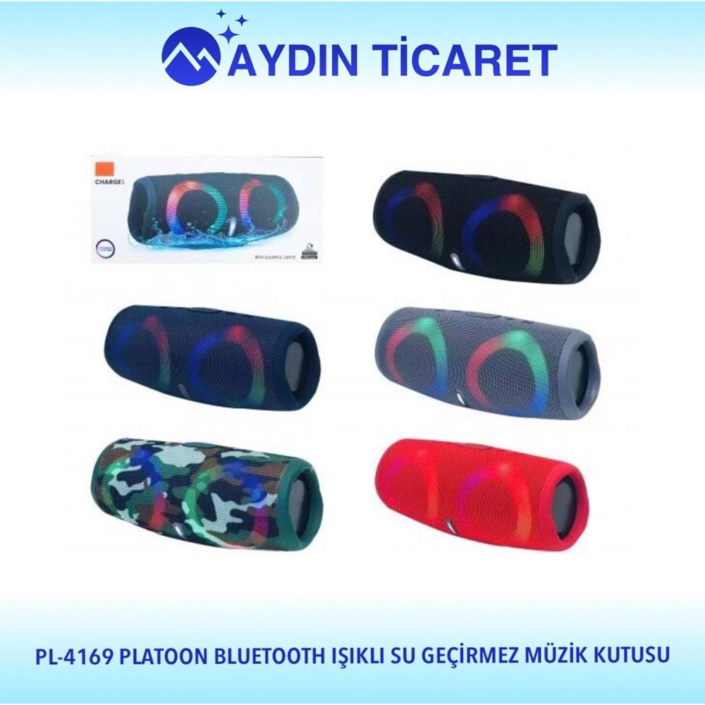 PLATOON BLUETOOTH IŞIKLI SU GEÇİRMEZ MÜZİK KUTUSU