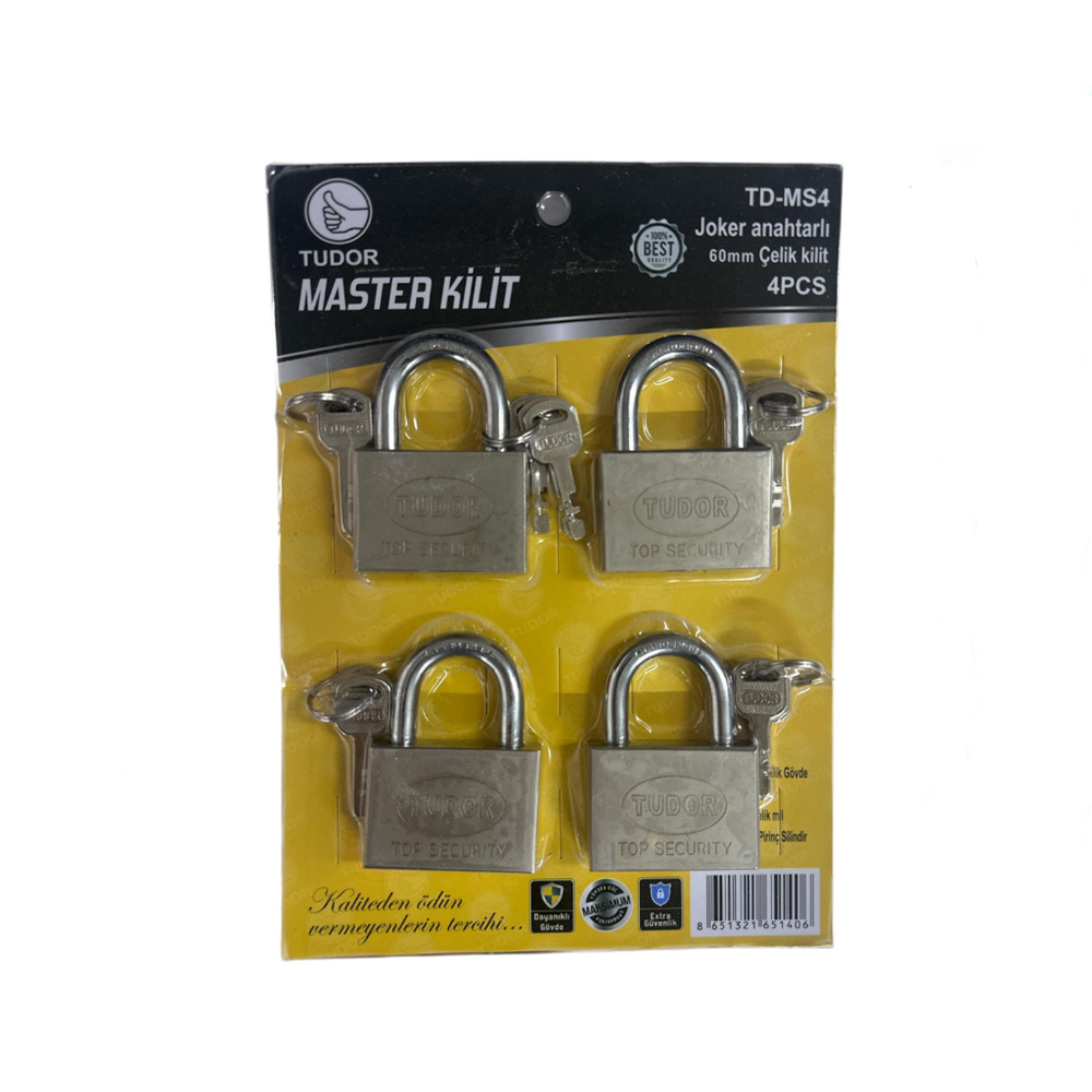 TUDOR MASTER KİLİT 4LÜ 80*