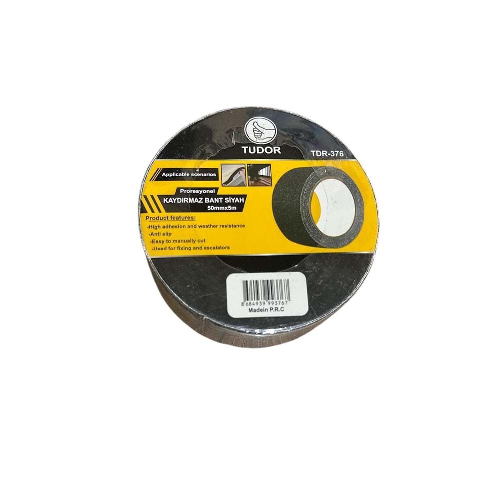 TUDOR KAYDIRMAZ BANT SİYAH (50MM*5M)