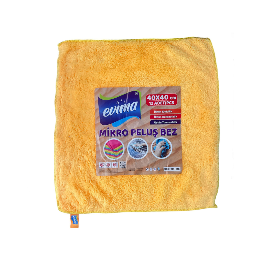 TEMSAN EVİMA MİKRO PELÜŞ BEZ 40*40 (12)
