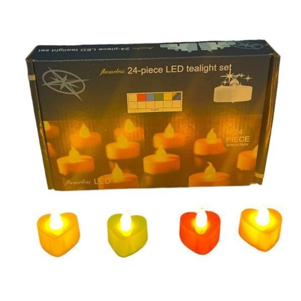 PİLLİ LEDLİ MUM AMPÜL RENKLİ