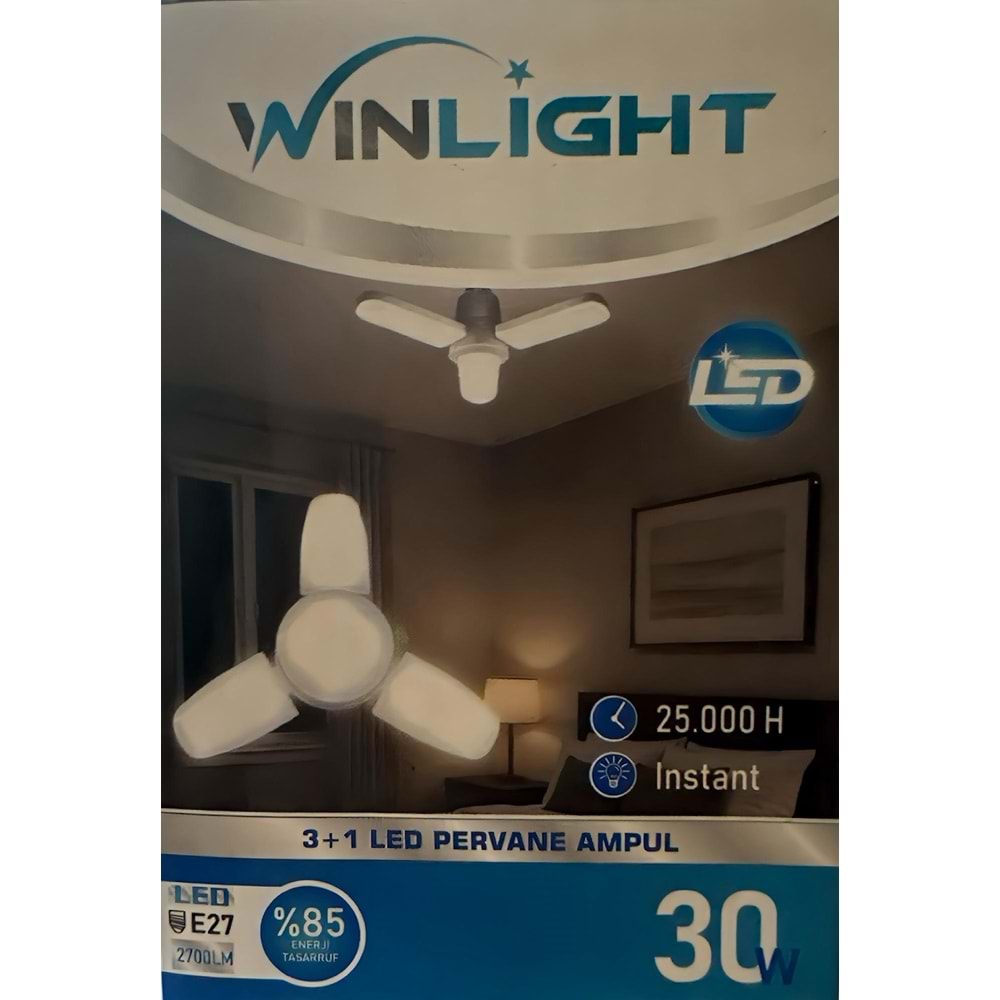 WINLIGHT 30W KÜÇÜK PERVANE AMPUL (72 PCS)