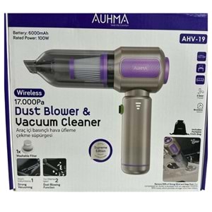 AUHMA ARAÇ İÇİ BASINÇLI HAVA ÜFLEME ÇEKME SÜPÜRGESİ