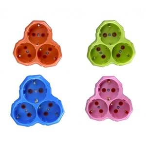 ASEL 3 LÜ YONCA GOLYAT RENKLİ