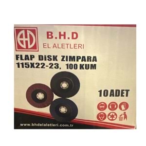 BHD FLAP DISK ZIMPARA 100 KUM (115*22-23)