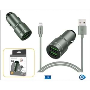 CONCORD C-773 LİGHTNİNG İPHONE ARAÇ ŞARJLI