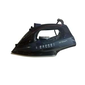 CROWN BUHARLI ÜTÜ-SERAMİK TABAN-2200W-MAVİ