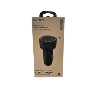 FULLTECH 60W USB-C+A OTO ŞARJ