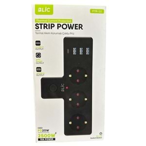 BLİC AKIM KORUMALI ÇOKLU PRİZ