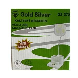GOLD SILVER ŞARJLI FAN VE MASA KALEMLİĞİ