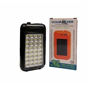 GOLD SILVER GÜNEŞ ENERJİLİ POWERBANK IŞILDAK (60)