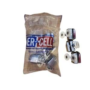 MAKSU DUŞAKABİN ÇİFT TEKERLEKLİ KROM