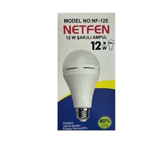 NETFEN 12W ŞARJLI AMPUL