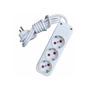 ÖNDER TOPRAKLI 3 LÜ 2 METRE GRUP PRİZ EKO (60)