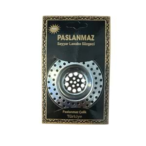 PASLANMAZ SEYYAR LAVABO SÜZGECİ (100)