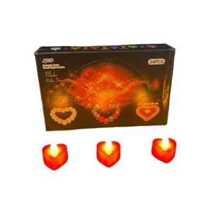 PİLLİ LEDLİ MUM AMPÜL KIRMIZI