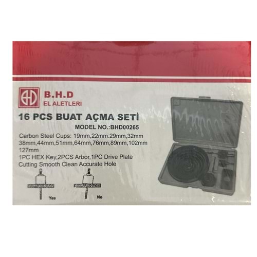 BHD 16PCS BUAT AÇMA SETİ