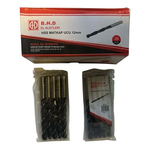 BHD 12 MM HSS UÇ