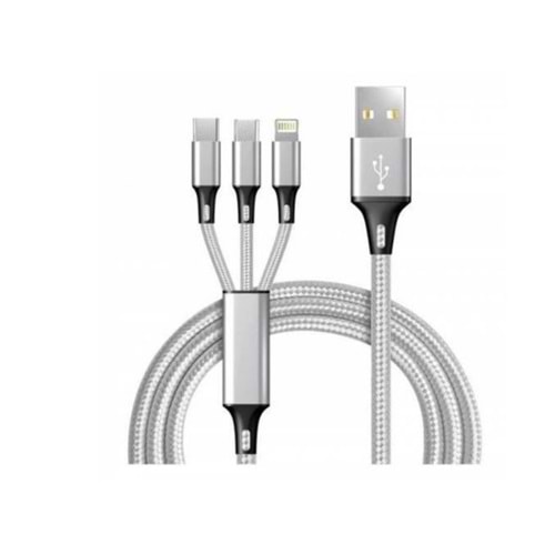 3İN1 ŞARJ KABLOSU CONCORD