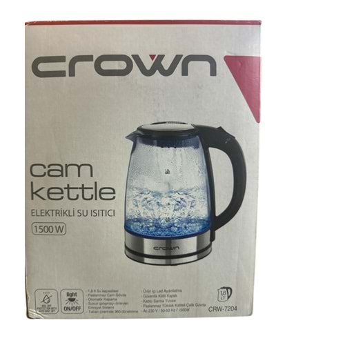 CROWN CAM SU ISITICI 1500W 1,8 LT