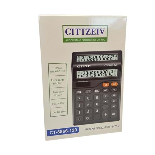 GITTZEIV ÇİFT EKRANLI HESAP MAKİNESİ