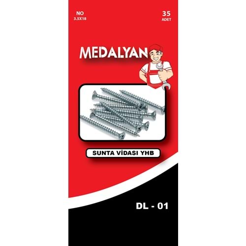 MEDALYAN 3.5*18 SUNTA VİDASI