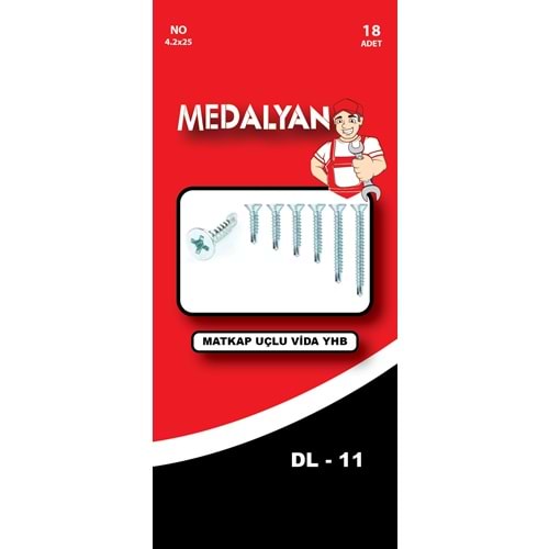 MEDALYAN 4.2*25 MATKAP UÇLU VİDA