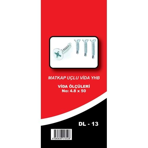 MEDALYAN 4.8*50 MATKAP UÇLU VİDA